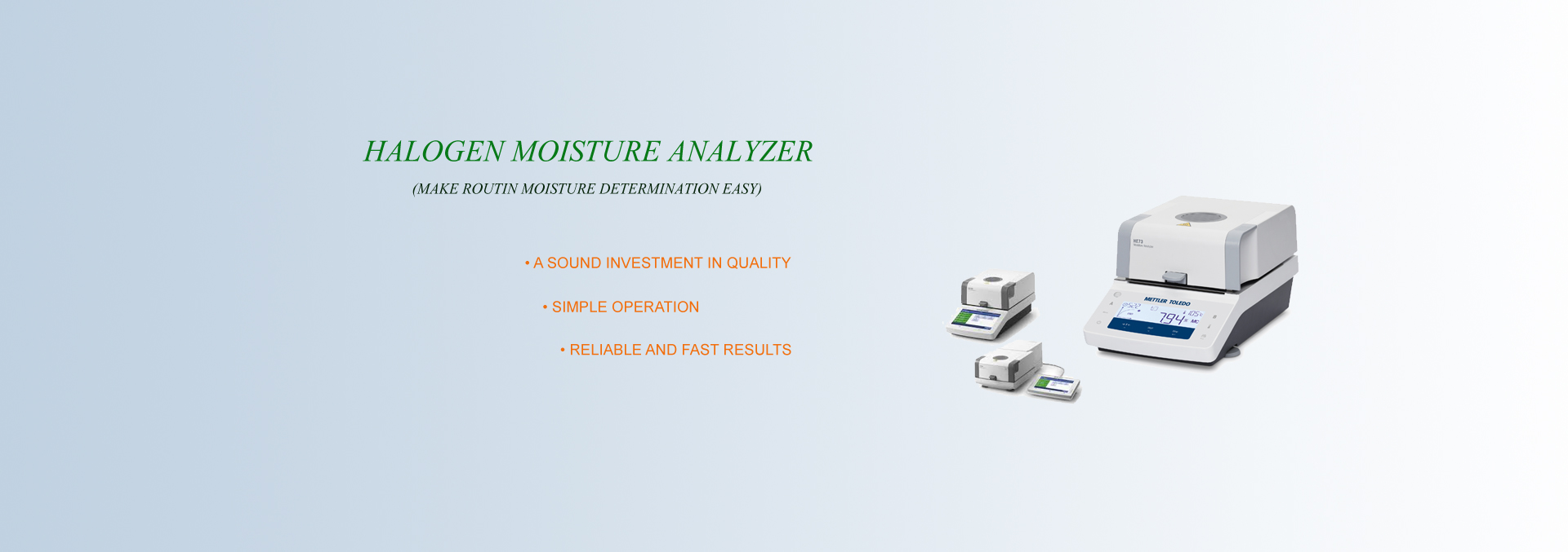 HALOGEN MOISTURE ANALYZER